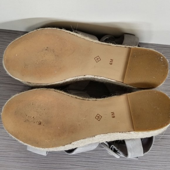 Halogen Emery Blush Platform Espadrille, Gray Suede, Womens Size 6 M - Picture 9 of 10